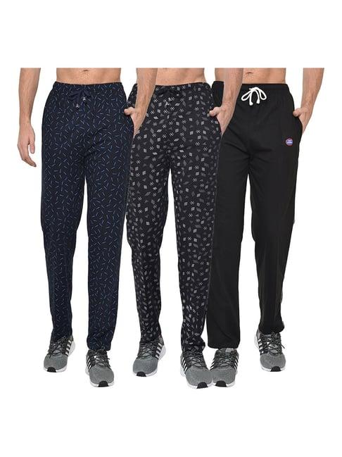 vimal jonney multicolor regular fit trackpants - pack of 3