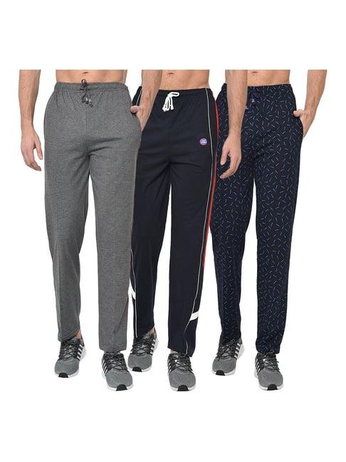 vimal jonney multicolor regular fit trackpants - pack of 3