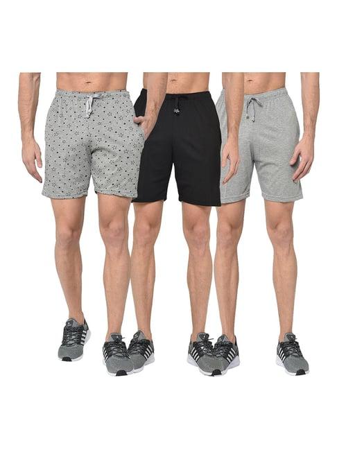 vimal jonney multicolor regular fit shorts - pack of 3