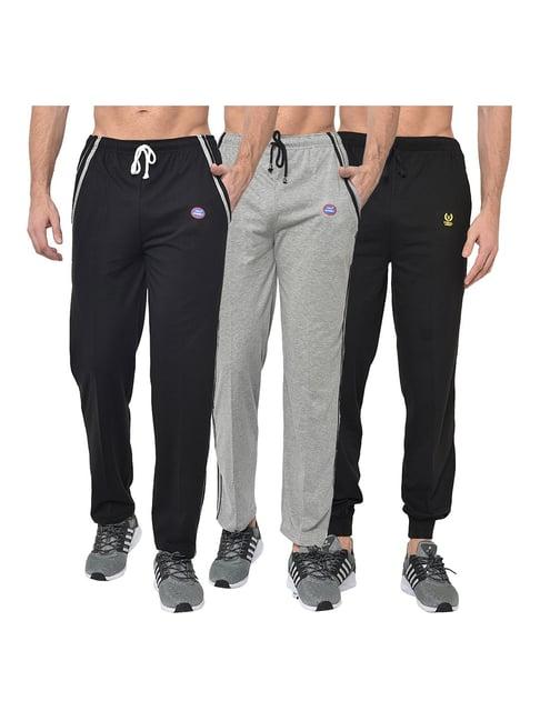 vimal jonney multicolor regular fit joggers & trackpants - pack of 3