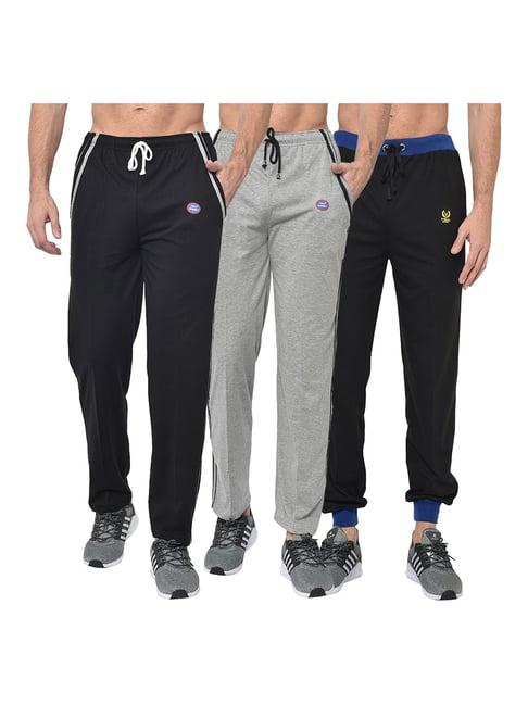 vimal jonney multicolor regular fit joggers & trackpants - pack of 3