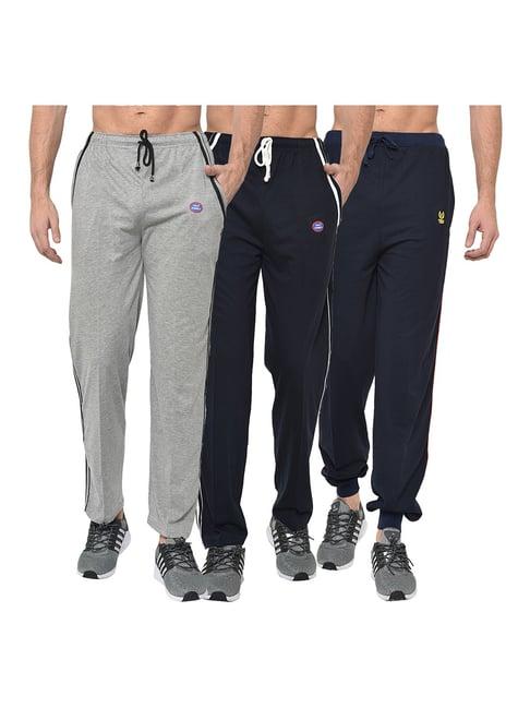 vimal jonney multicolor regular fit joggers & trackpants - pack of 3