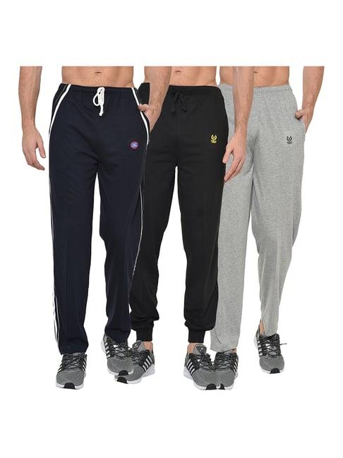 vimal jonney multicolor regular fit joggers & trackpants - pack of 3