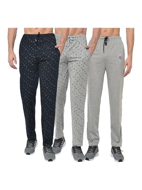 vimal jonney multicolor regular fit trackpants - pack of 3