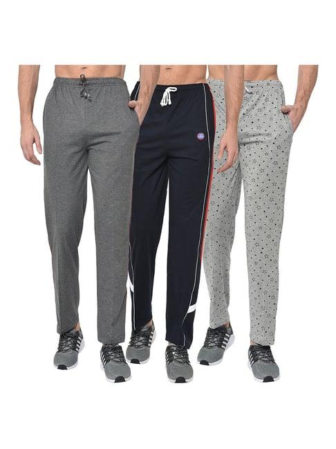 vimal jonney multicolor regular fit trackpants - pack of 3