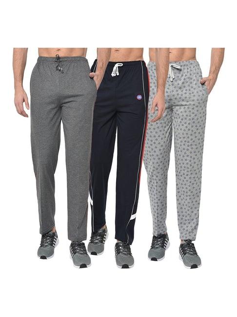 vimal jonney multicolor regular fit trackpants - pack of 3