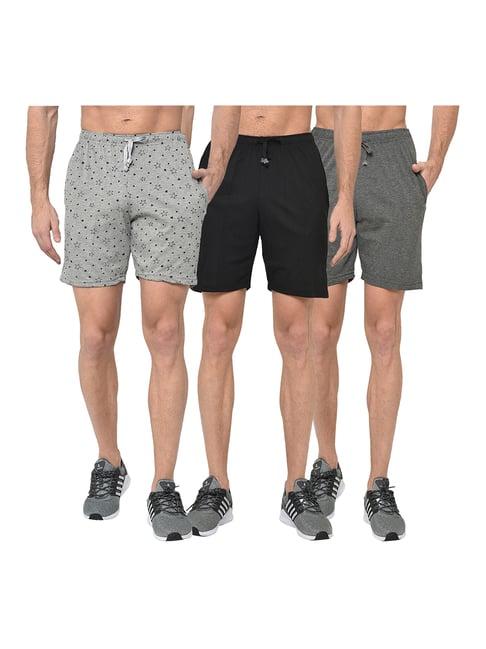 vimal jonney multicolor regular fit shorts - pack of 3