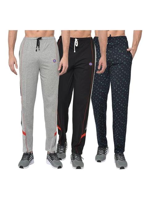 vimal jonney multicolor regular fit trackpants - pack of 3