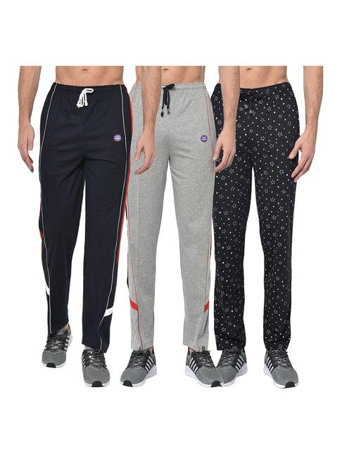 vimal jonney multicolor regular fit trackpants - pack of 3