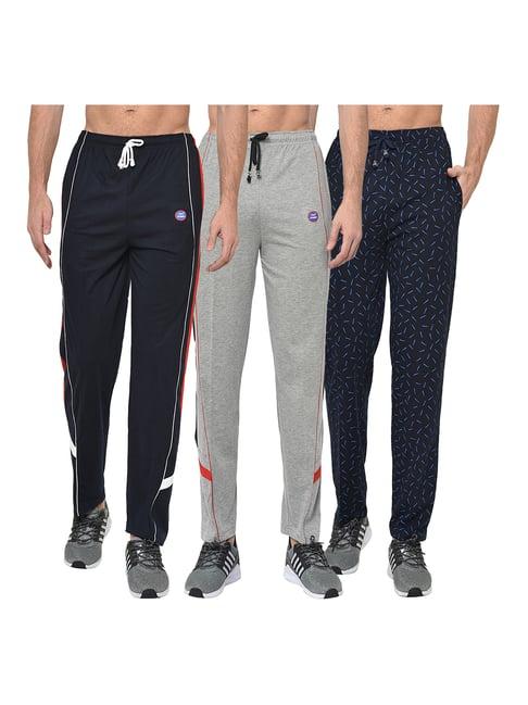 vimal jonney multicolor regular fit trackpants - pack of 3