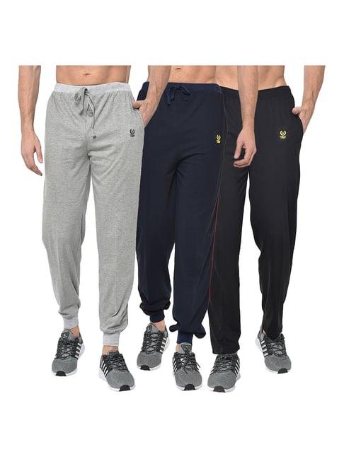 vimal jonney multicolor regular fit joggers & trackpants - pack of 3