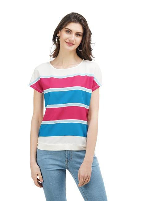 united colors of benetton multicolor striped top