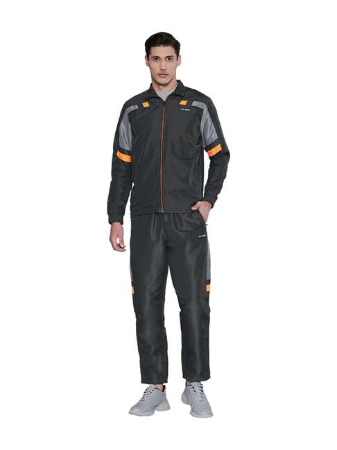 alcis grey full sleeves slim fit  tracksuit