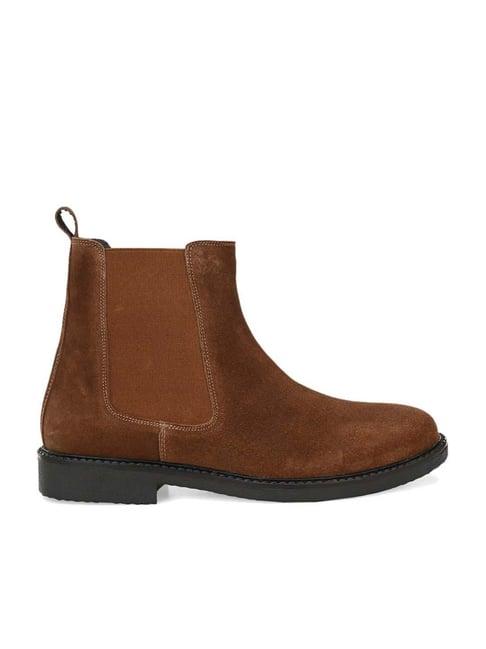 carlo romano men's tan chelsea boots