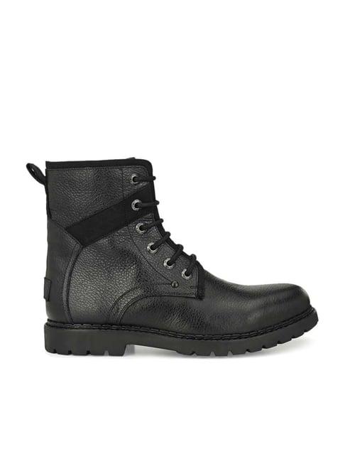 carlo romano men's black casual boots