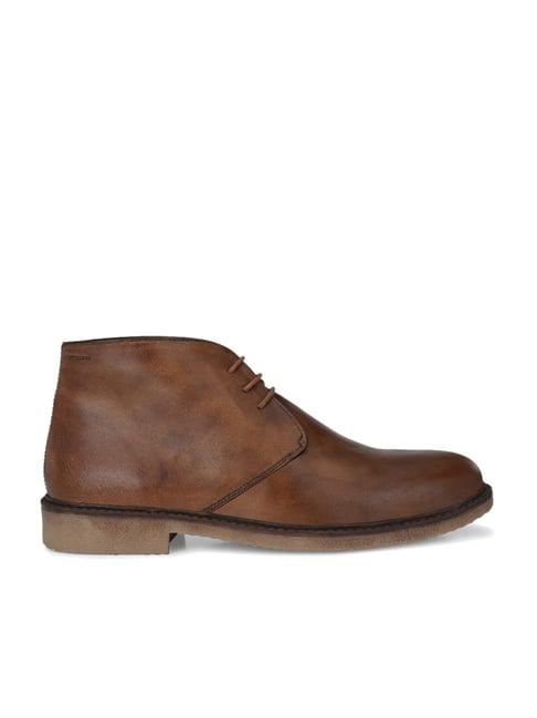 carlo romano tan men's chukka boots