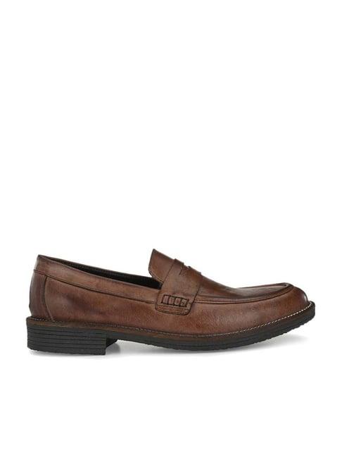 carlo romano men's brown casual loafers