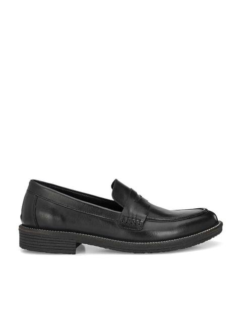 carlo romano men's black casual loafers