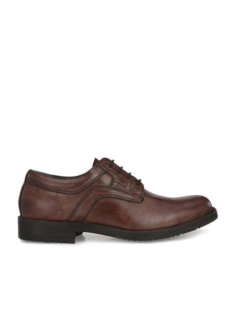 carlo romano men's brown derby shoes