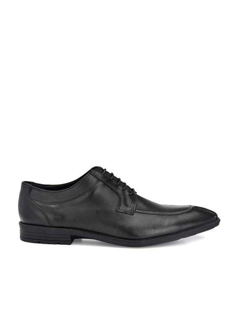 carlo romano men's black derby shoes