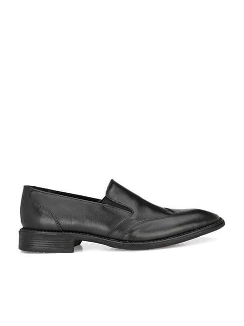 carlo romano men's black formal slip-ons