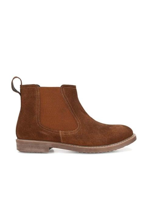 carlo romano women's tan chelsea boots