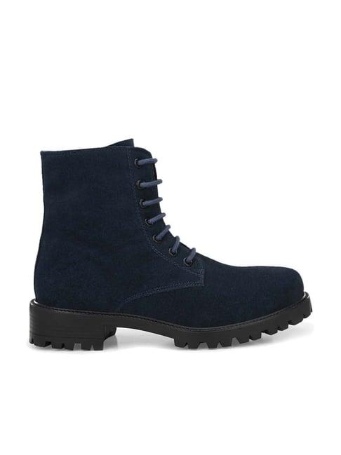 carlo romano women's navy casual boots