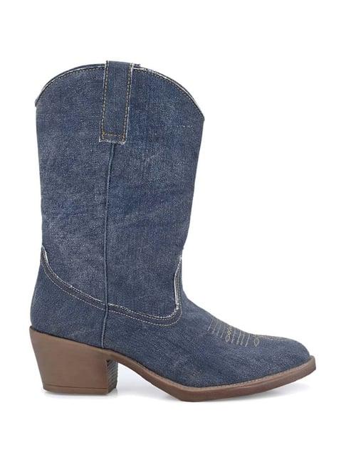 carlo romano women's blue cowboy boots