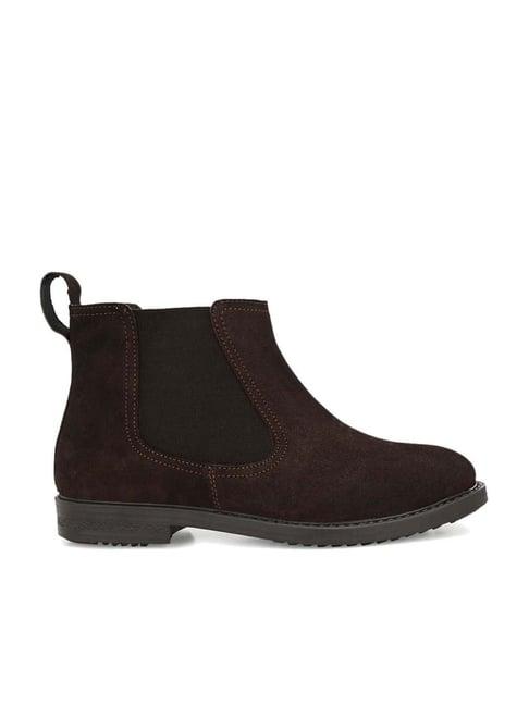 carlo romano women's brown chelsea boots