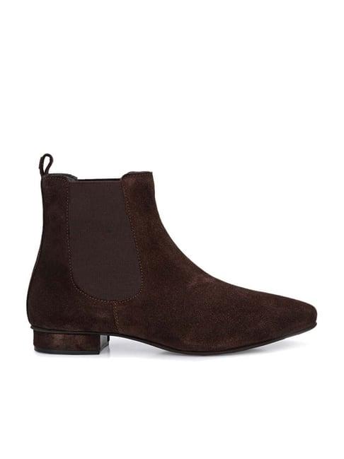 carlo romano women's brown chelsea boots