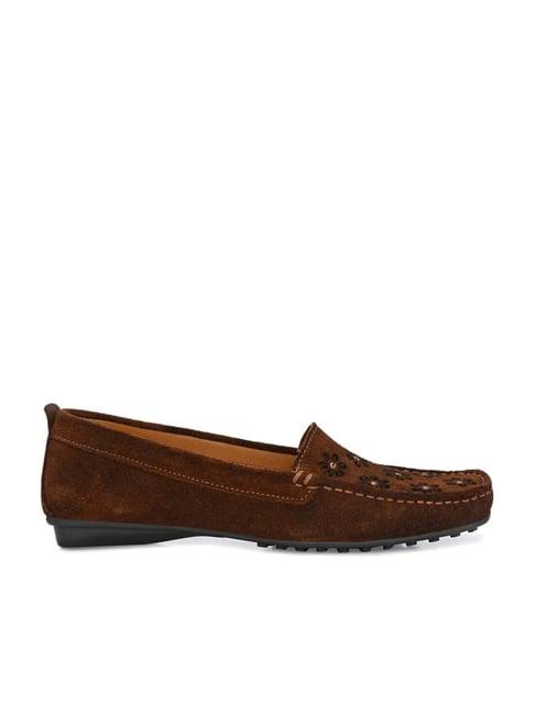 carlo romano women's brown casual loafers