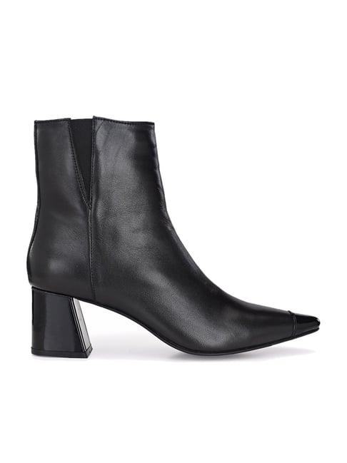 carlo romano women's black casual booties