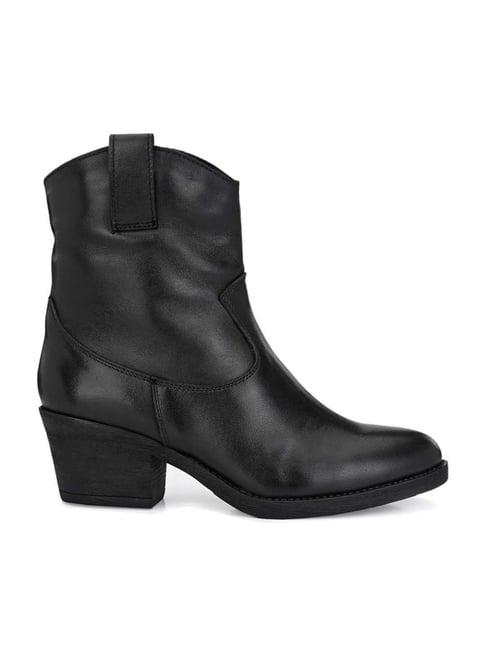 carlo romano women's black cowboy boots