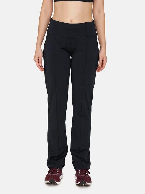 zelocity relaxed fit quick dry straight fit pant  - anthra melange