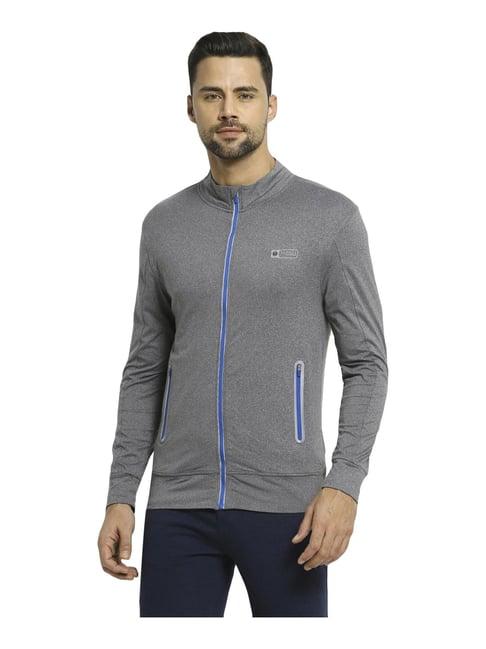 van heusen performance regular fit swift dry odour shield solid jacket - grey