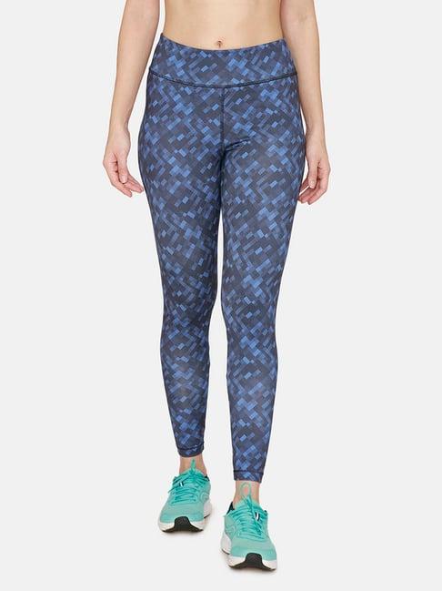 zelocity high impact quick dry leggings - ocean