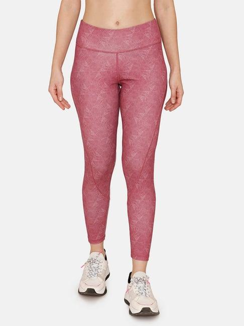 zelocity high impact quick dry leggings - dry rose