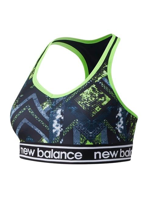 new balance navy scoop neck sports bra