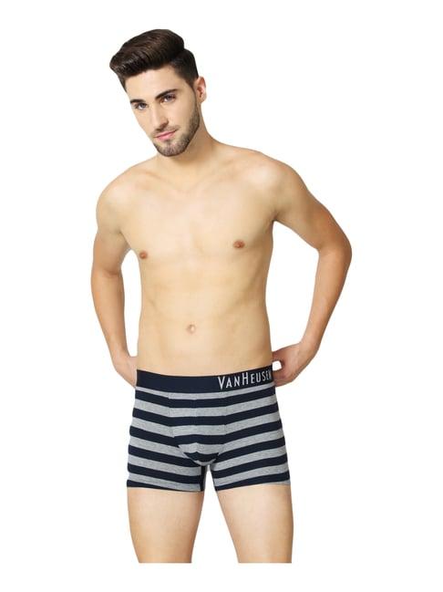 van heusen regular fit colour fresh ultra soft striped trunks - cys-03