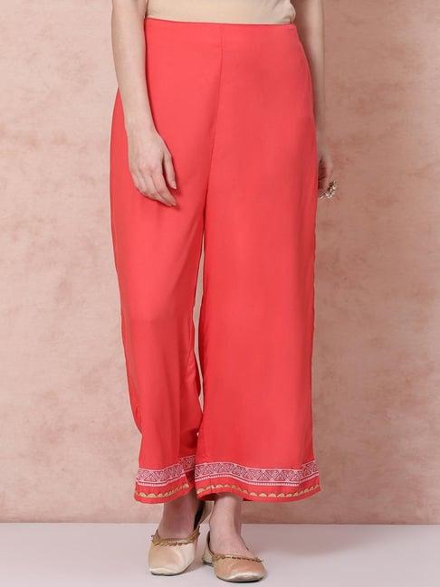 rangriti pink printed palazzos