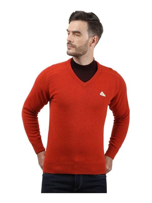 monte carlo red  regular fit sweater