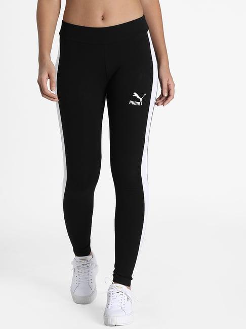 puma t7 black graphic print tights