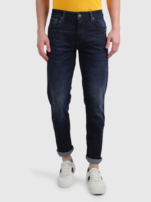 united colors of benetton navy slim fit jeans