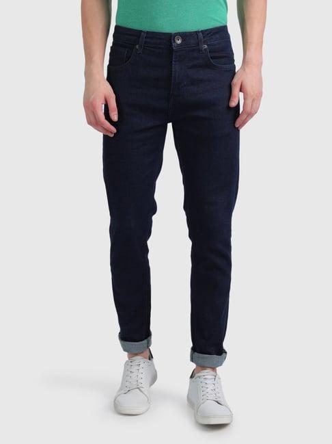 united colors of benetton navy slim fit jeans