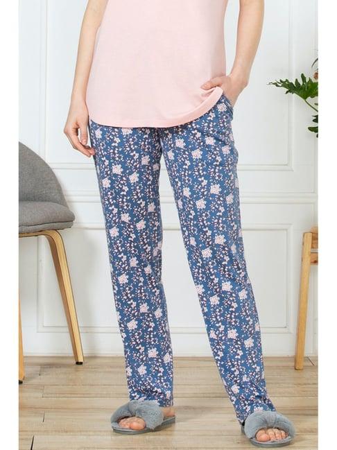 van heusen blue printed pyjamas