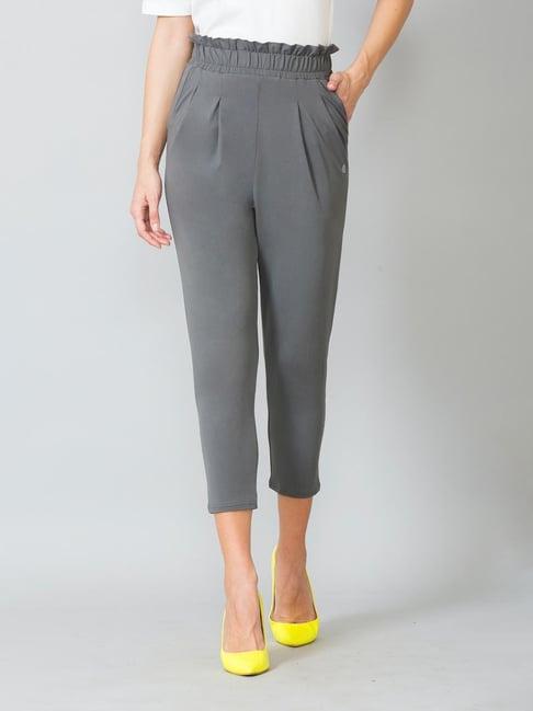 van heusen grey mid rise pants