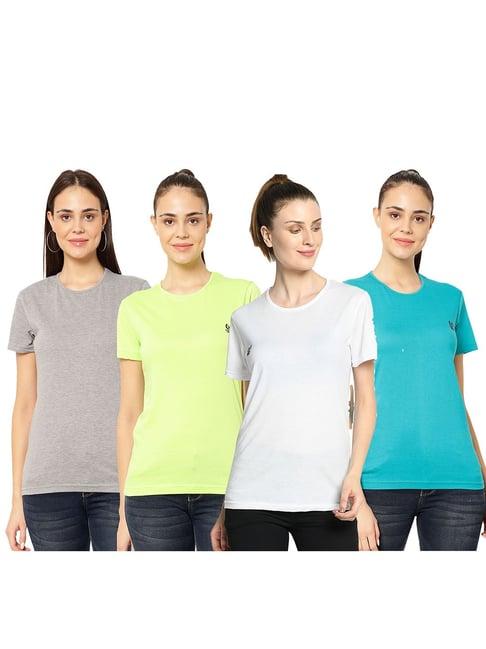 vimal jonney multicolor regular fit t-shirt (pack of 4)