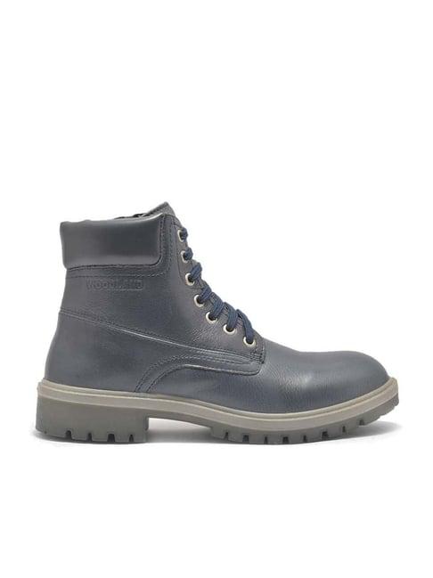 woodland men's navy casual boots