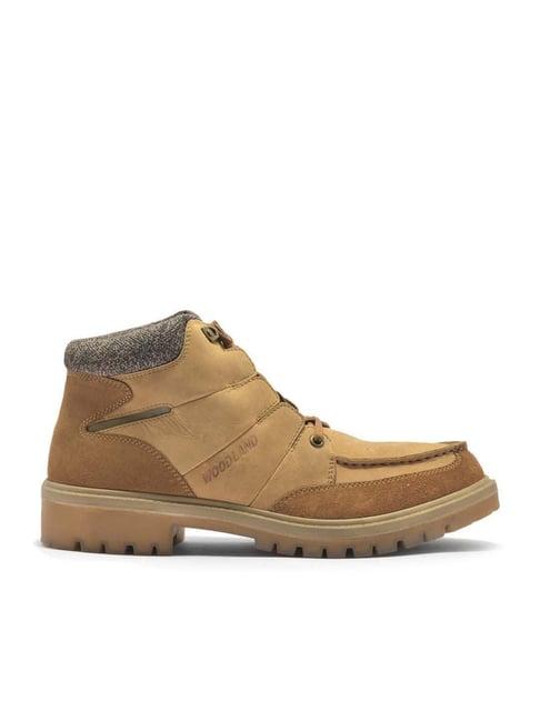 woodland men's camel casual boots