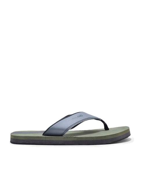 woodland men's steel grey flip flops